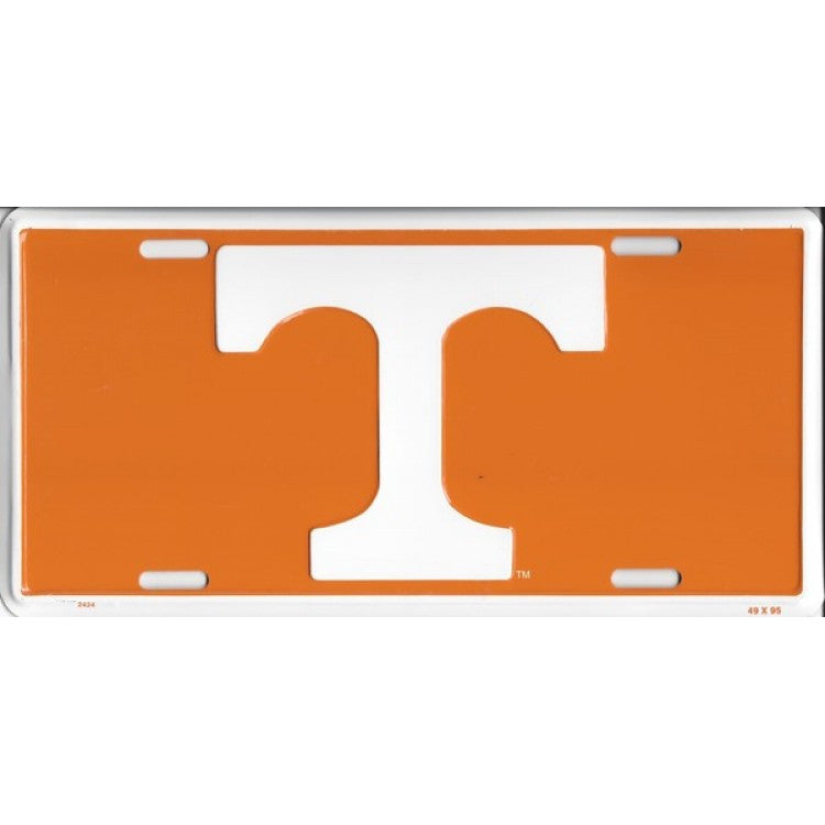 University of Tennessee Volunteers Metal License Plate - The Wreath Shop
